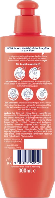Schwarzkopf GLEM vital Langhaar Stärkende 5&5 Multitalent-Kur Hibiskus & Rosmarin