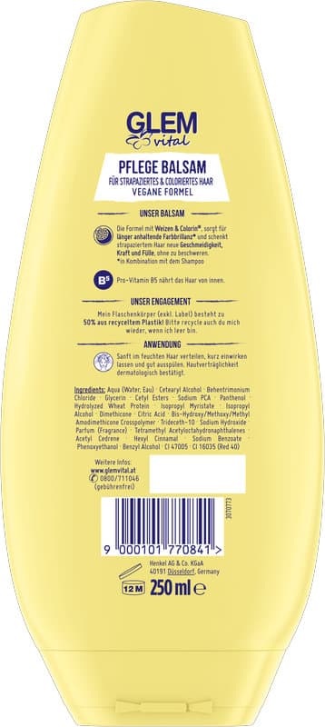 Glem Vital Haarspülung Pflege Balsam