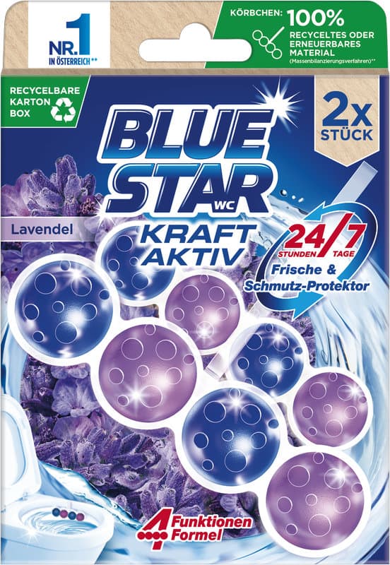 Blue Star WC-Steine Kraft Aktiv Lavendel