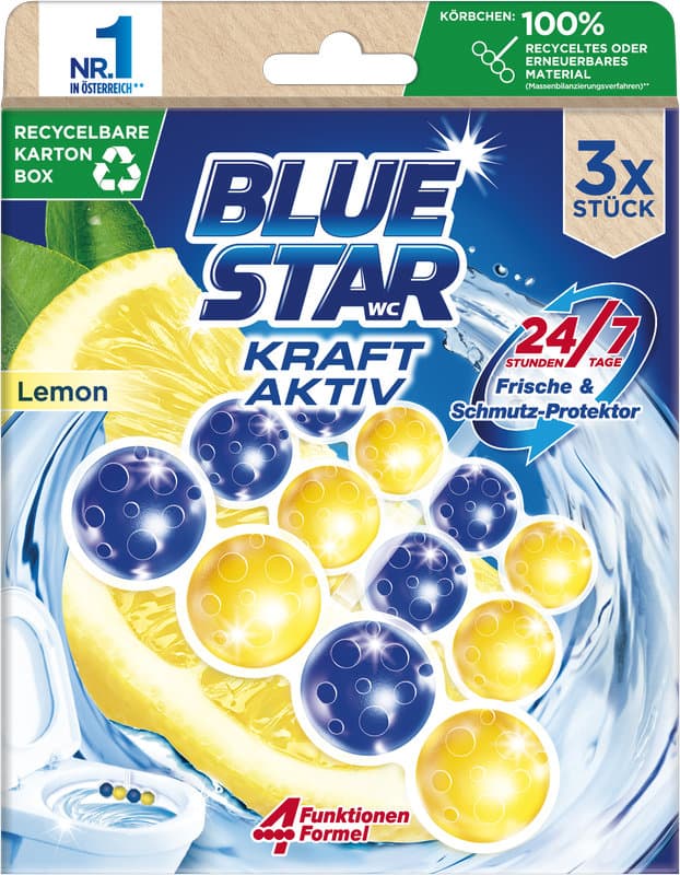 Blue Star WC-Steine Kraft Aktiv Lemon