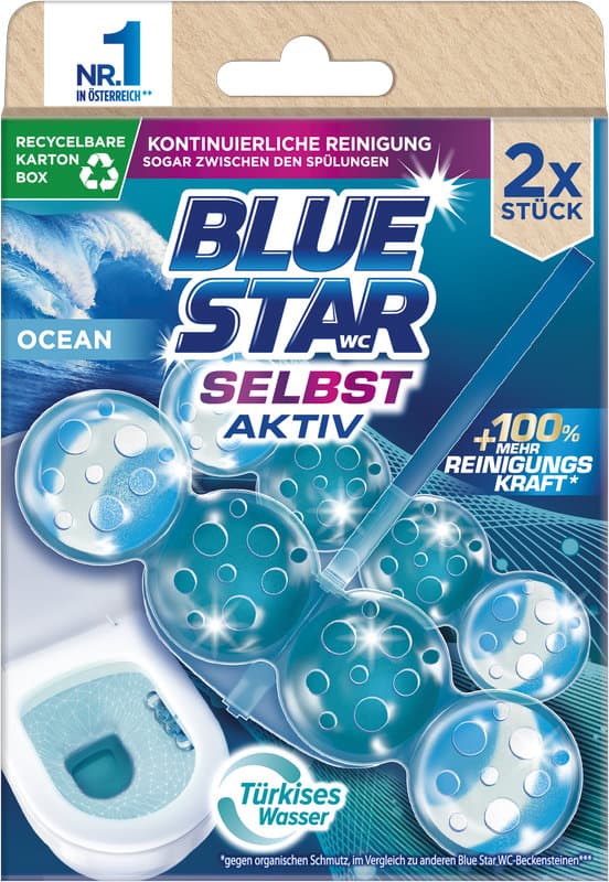 Blue Star WC-Steine Türkis Aktiv Ocean