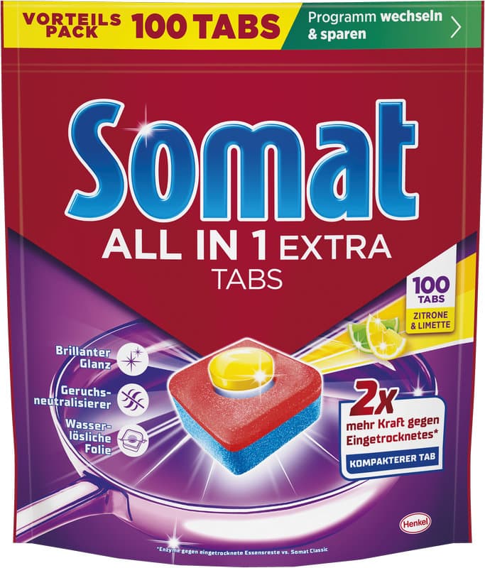 SOMAT All In 1 Extra 100 Tabs