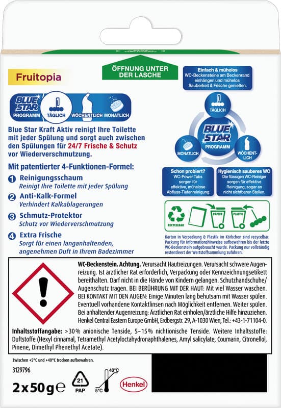 Blue Star WC-Steine Kraft Aktiv Fruitopia