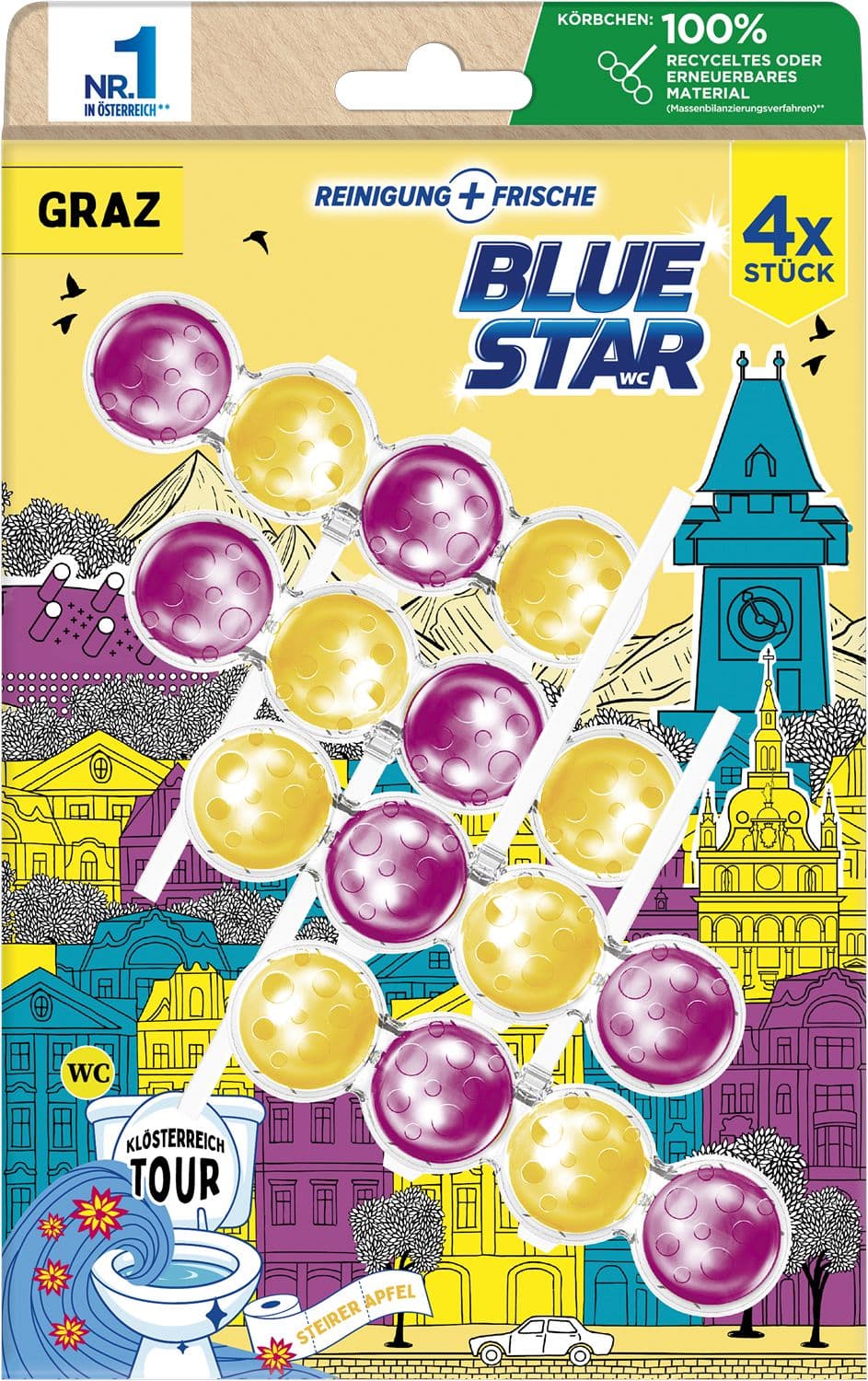 Blue Star WC-Steine Klösterreichtour Graz