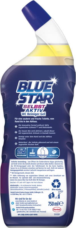 Blue Star WC-Reiniger Selbst Aktiv Gel Meeres Frische