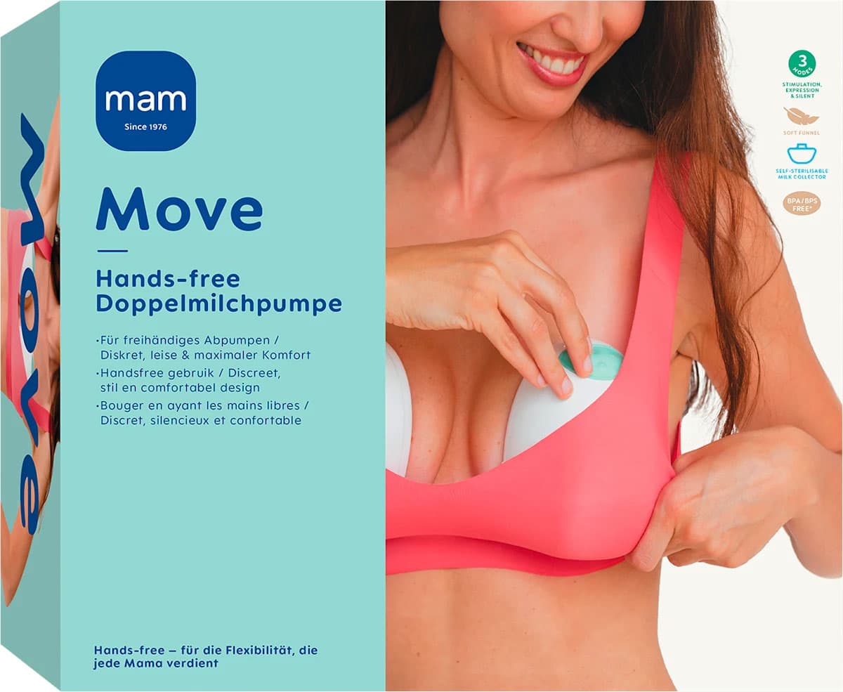 MAM Move hands-free Doppelhandmilchpumpe