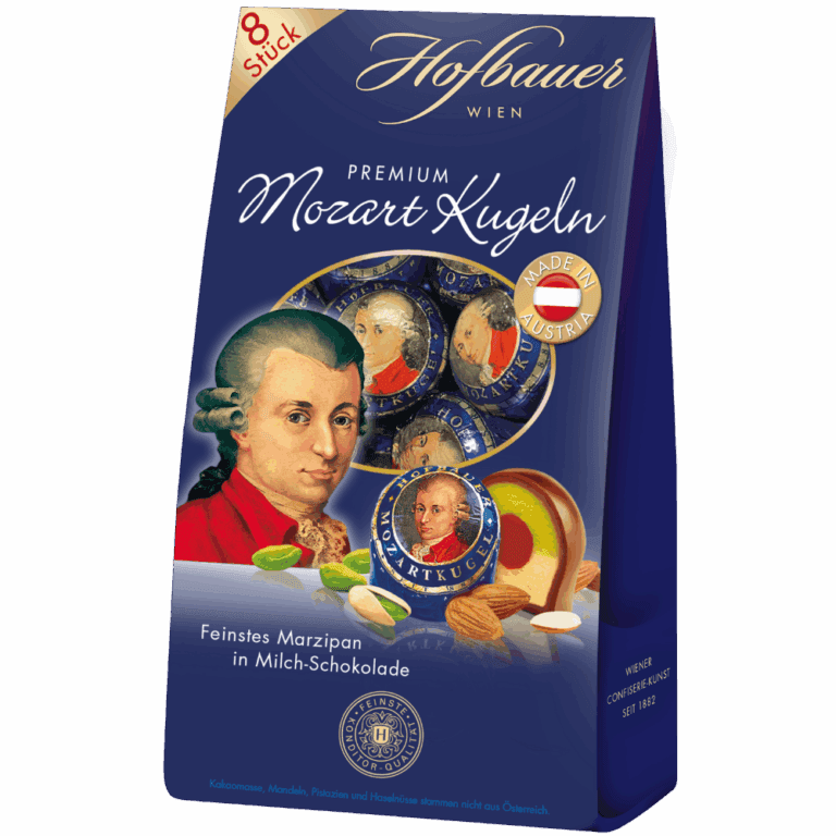 Hofbauer Mozartkugeln in Vollmilch Schokolade