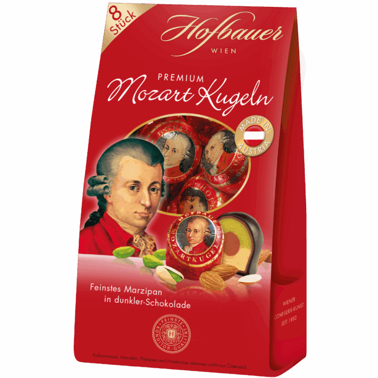 Hofbauer Mozartkugeln in Zartbitter Schokolade