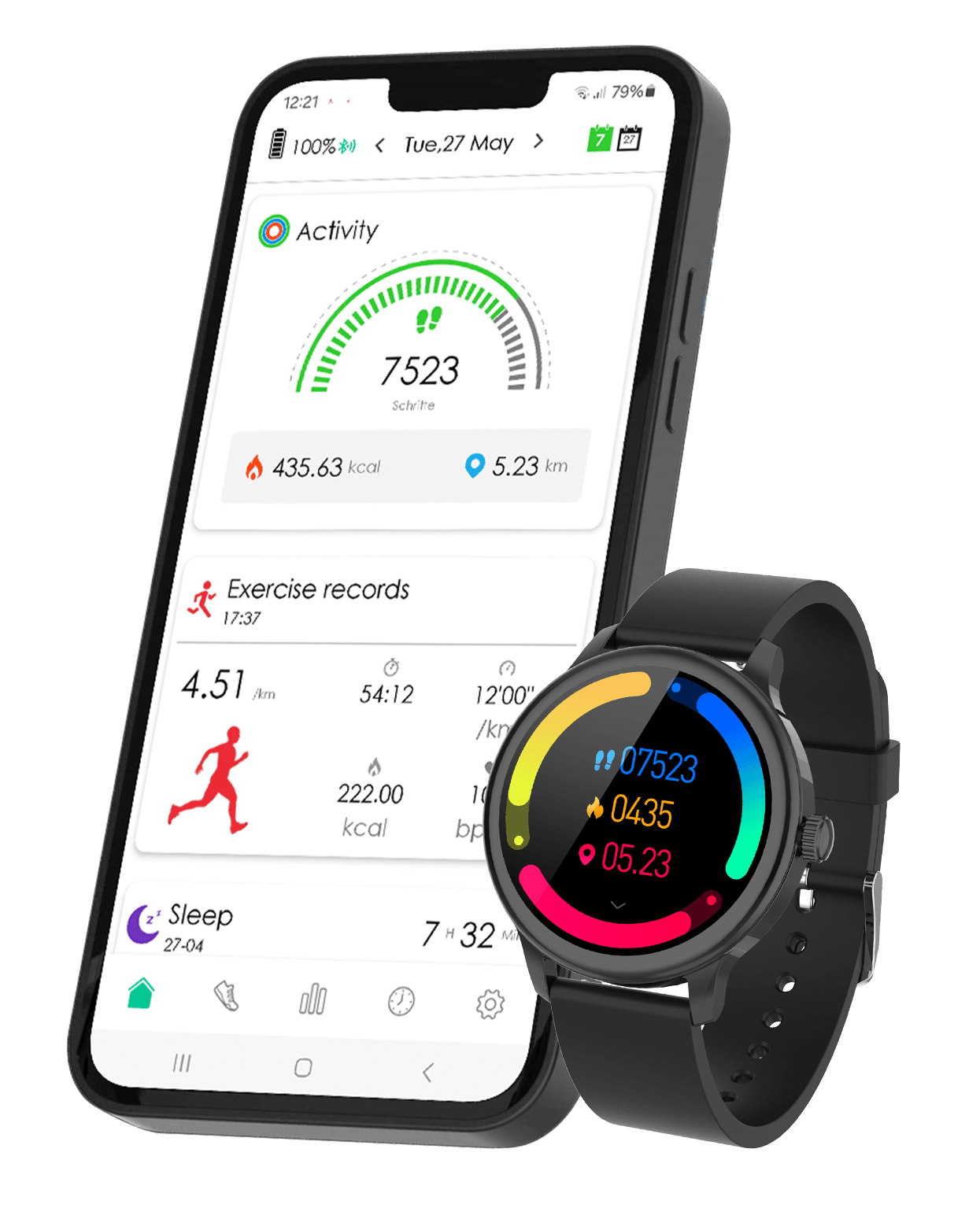 Produktbild Müller Smartwatch mit Telefonfunktion MU-SWC-17A 6 von 7