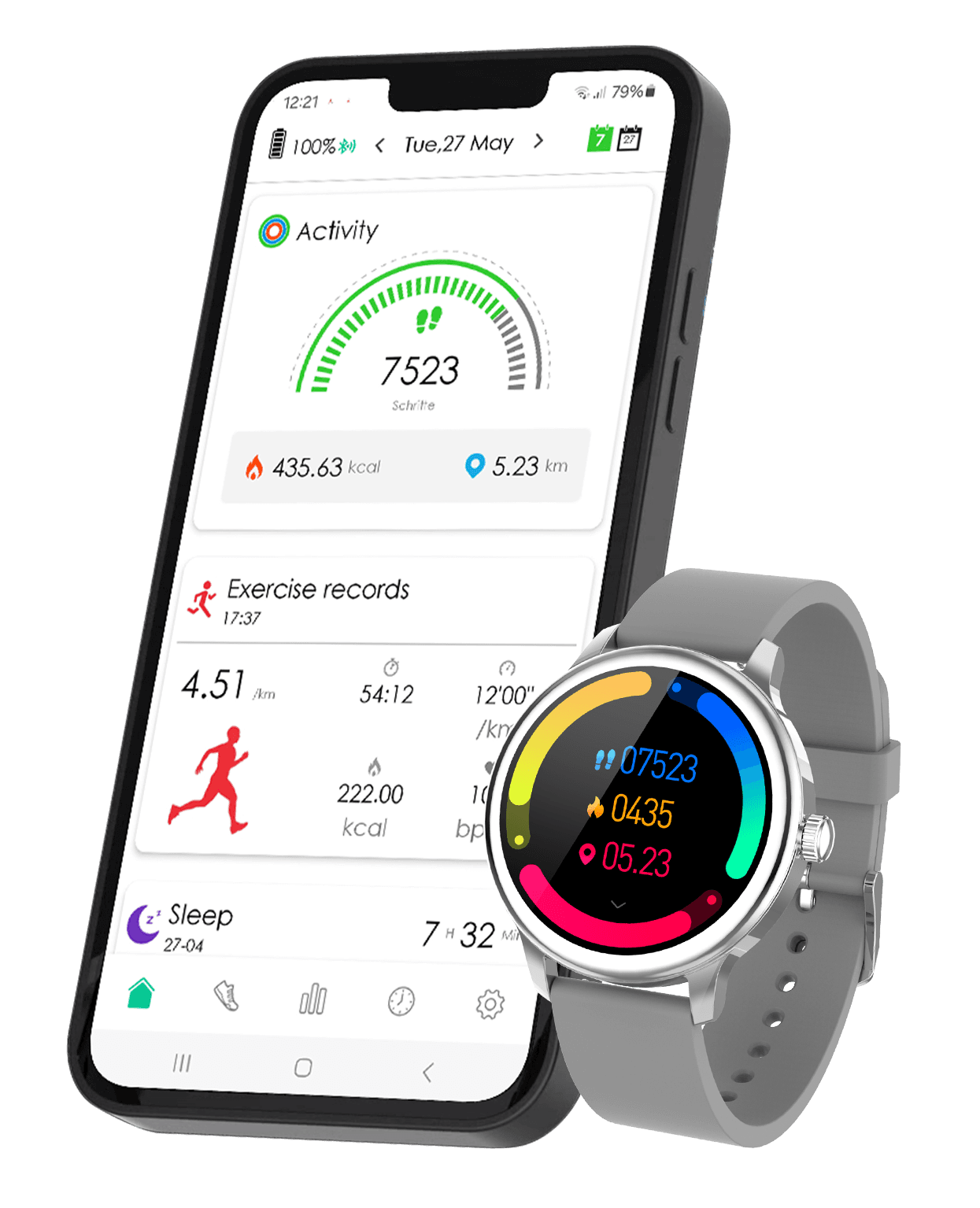 Produktbild Müller Smartwatch mit Telefonfunktion MU-SWC-17D 6 von 7