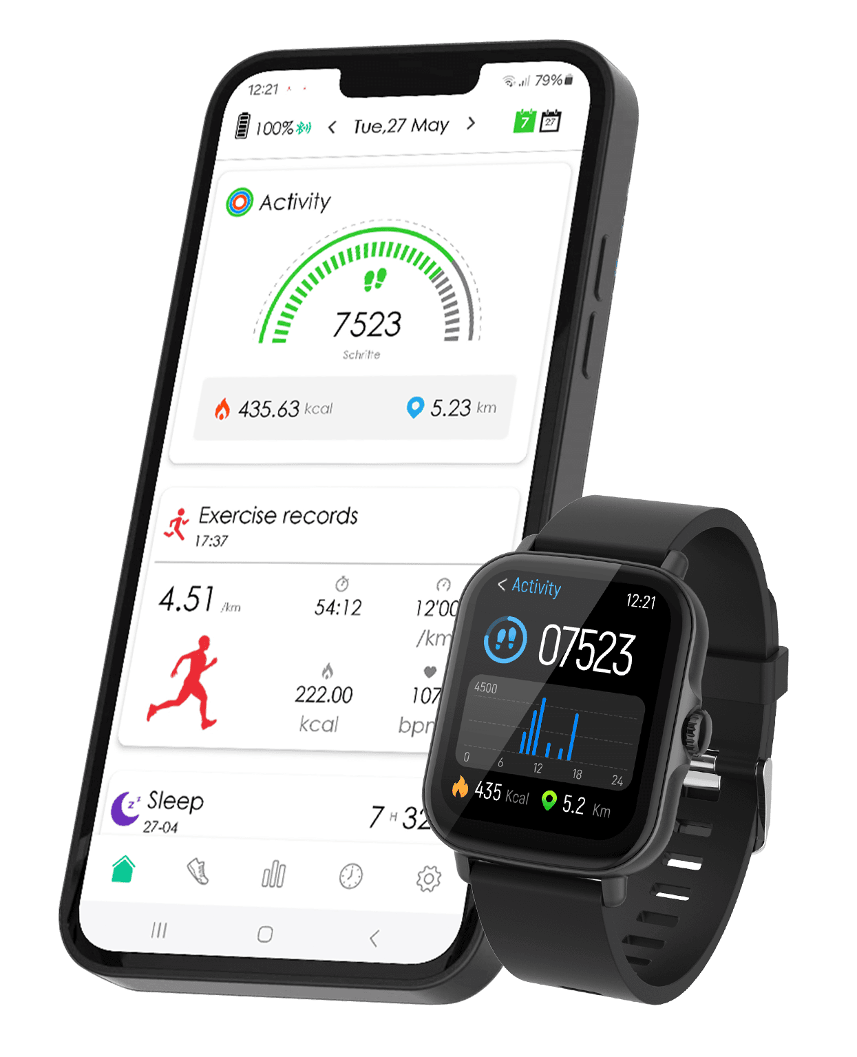 Produktbild Müller Smartwatch mit Telefonfunktion MU-SWC-28A 6 von 7