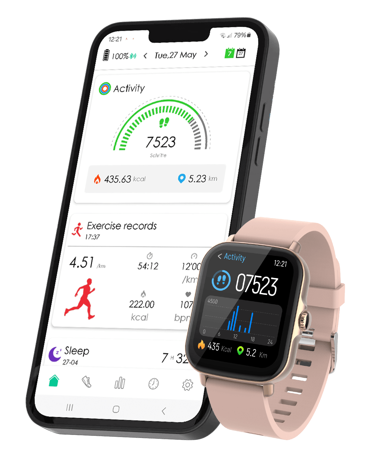 Produktbild Müller Smartwatch mit Telefonfunktion MU-SWC-28C 6 von 7