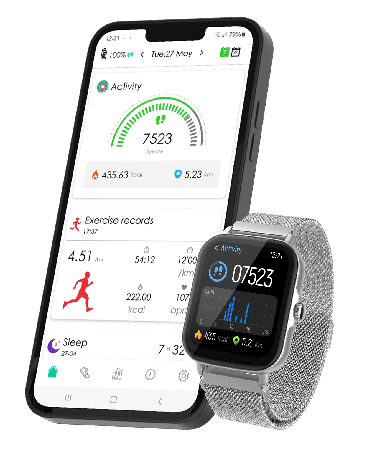 Produktbild Müller Smartwatch mit Telefonfunktion MU-SWC-28D 6 von 7