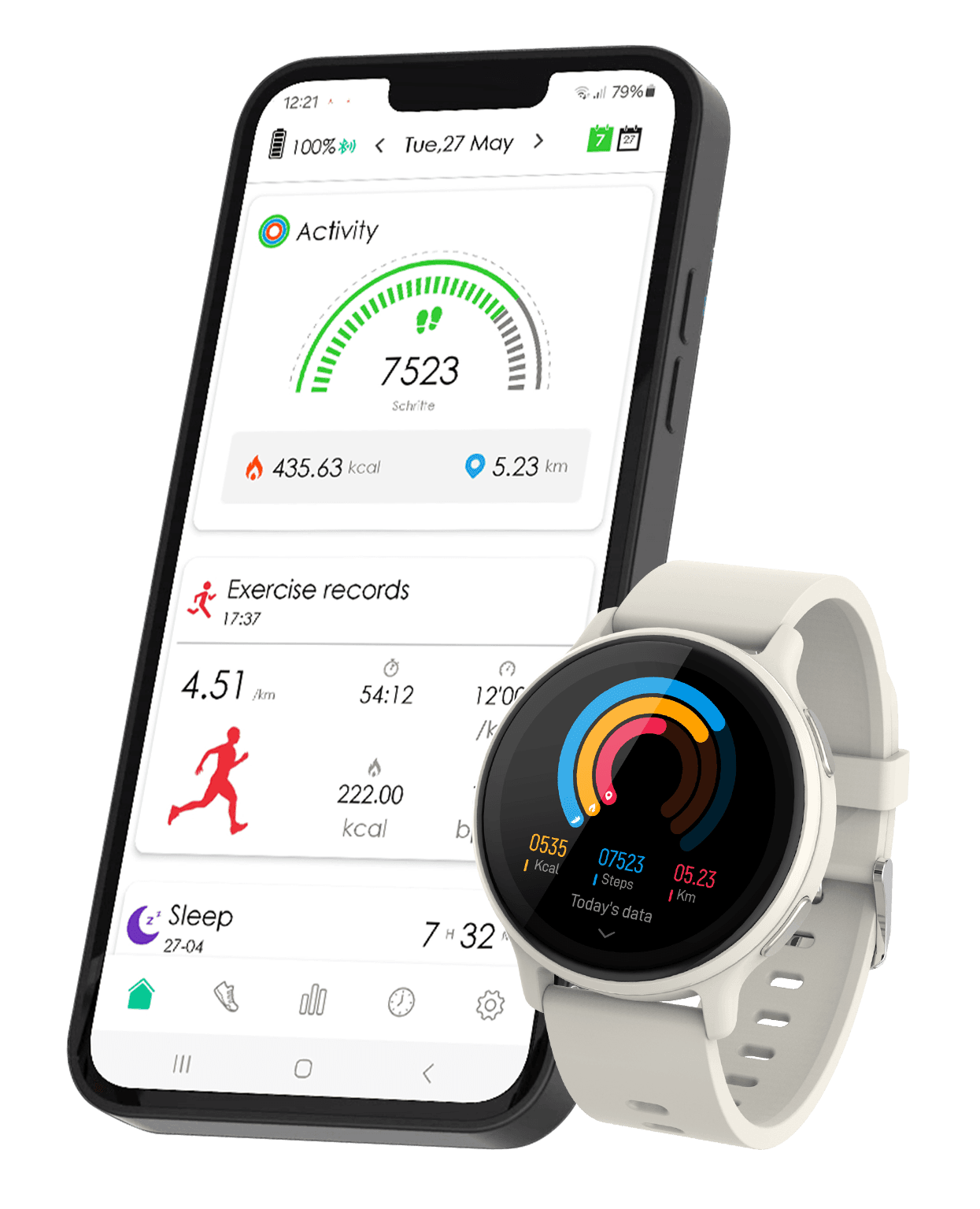 Produktbild Müller Smartwatch mit GPS und Telefonfunktion MU-SWG-53B 6 von 7