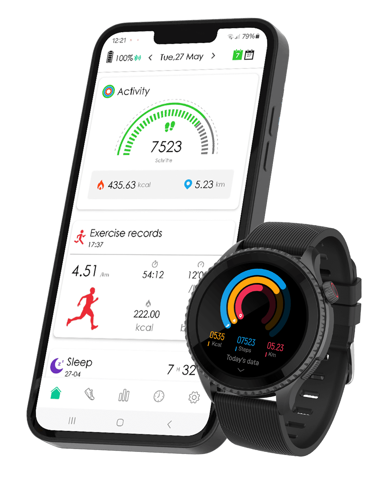 Produktbild Müller Smartwatch mit GPS und Telefonfunktion MU-SWG-55A 6 von 7