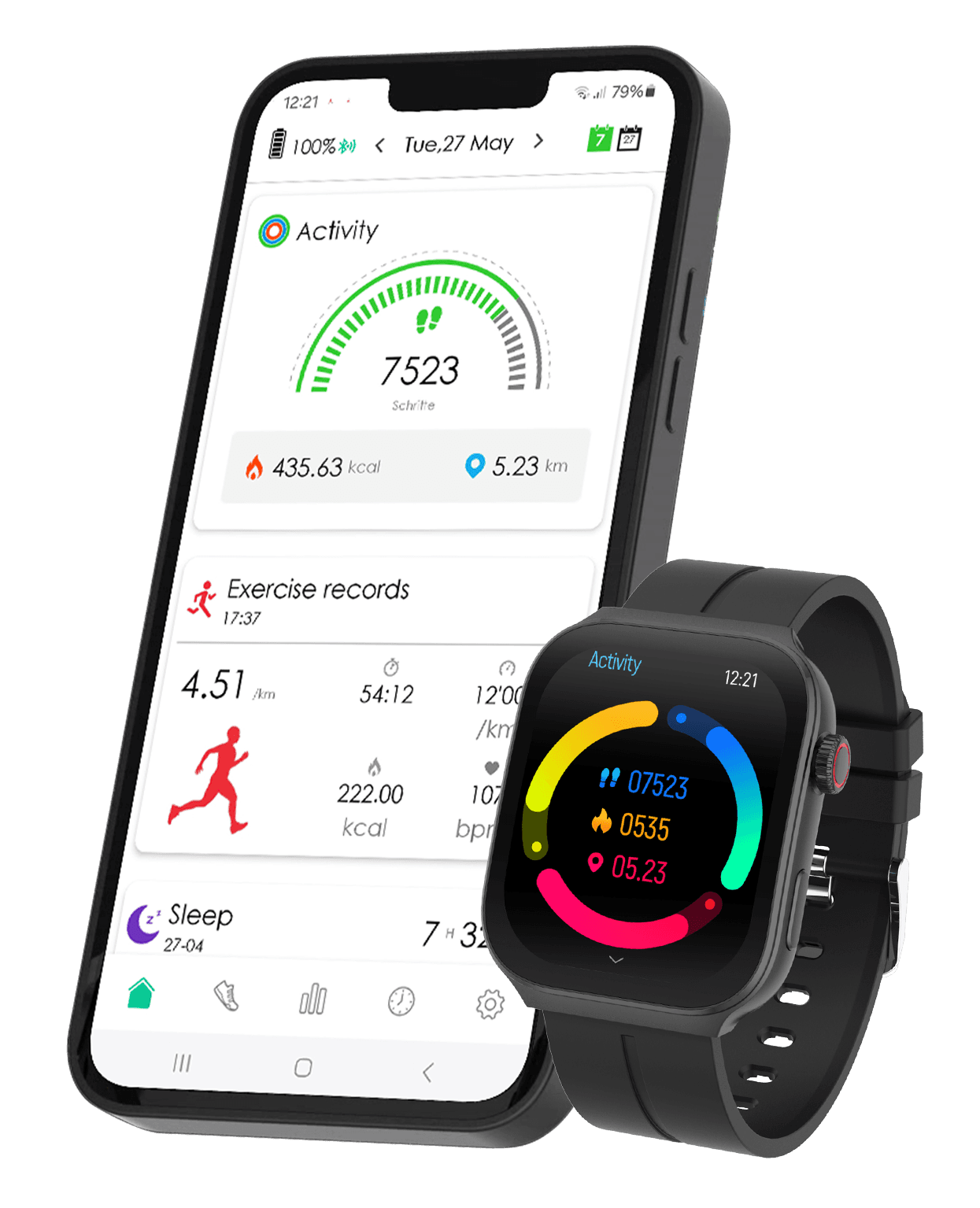 Produktbild Müller Smartwatch mit GPS und Telefonfunktion MU-SWG-56A 6 von 7