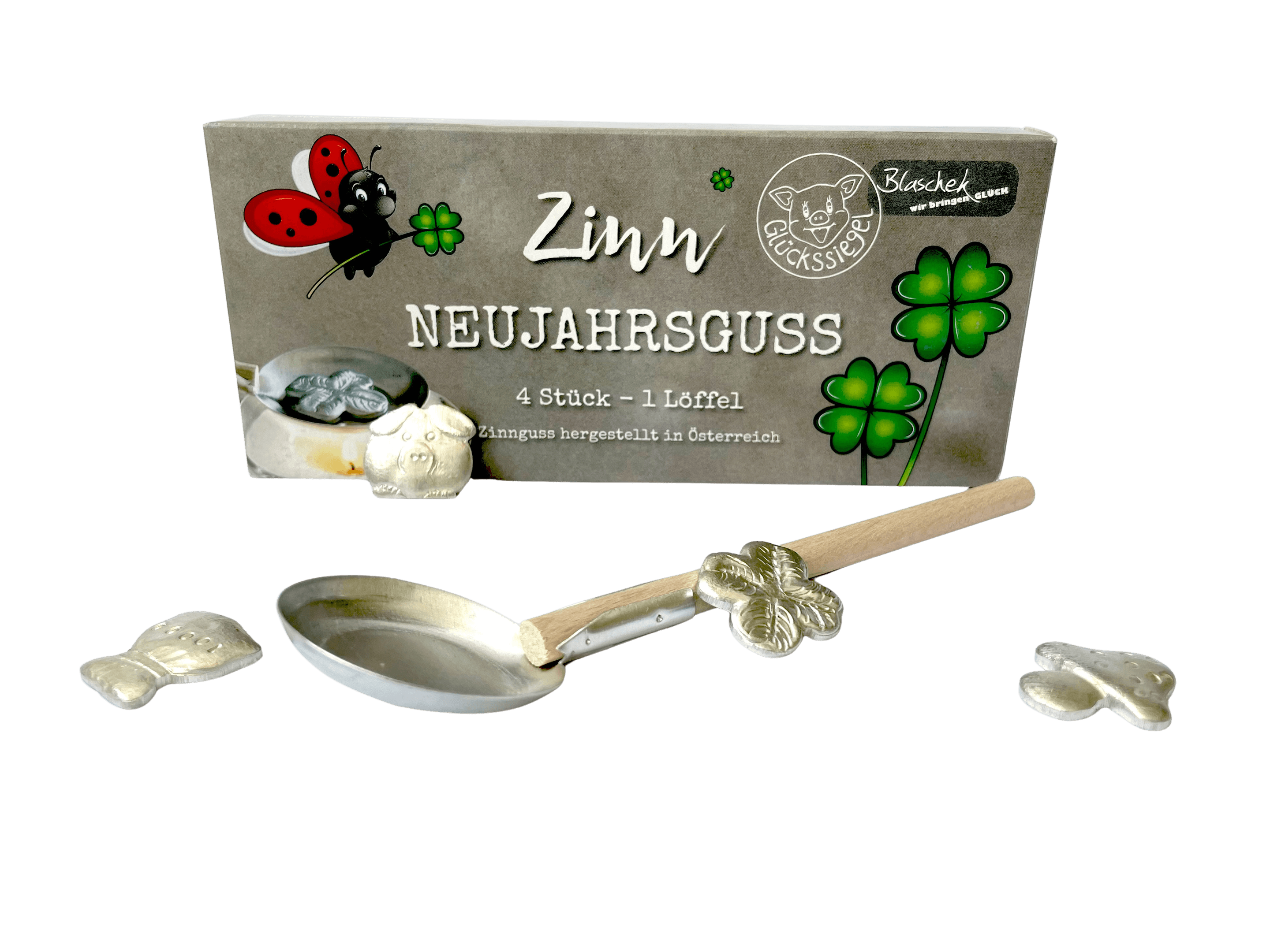 Blaschek Zinn Neujahrsguss