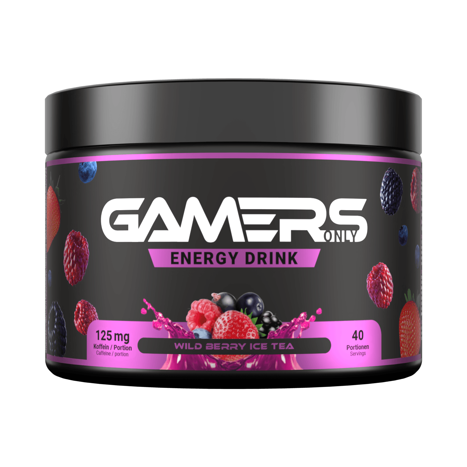 GAMERS ONLY Energy Drink Wild Berry Ice Tea 