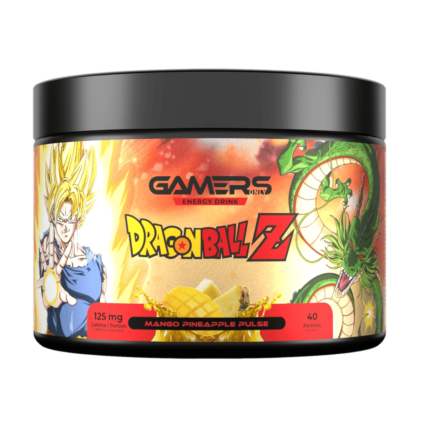 GAMERS ONLY - ENERGY DRAGONBALL Z Mango Pineapple Pulse Energy Drink