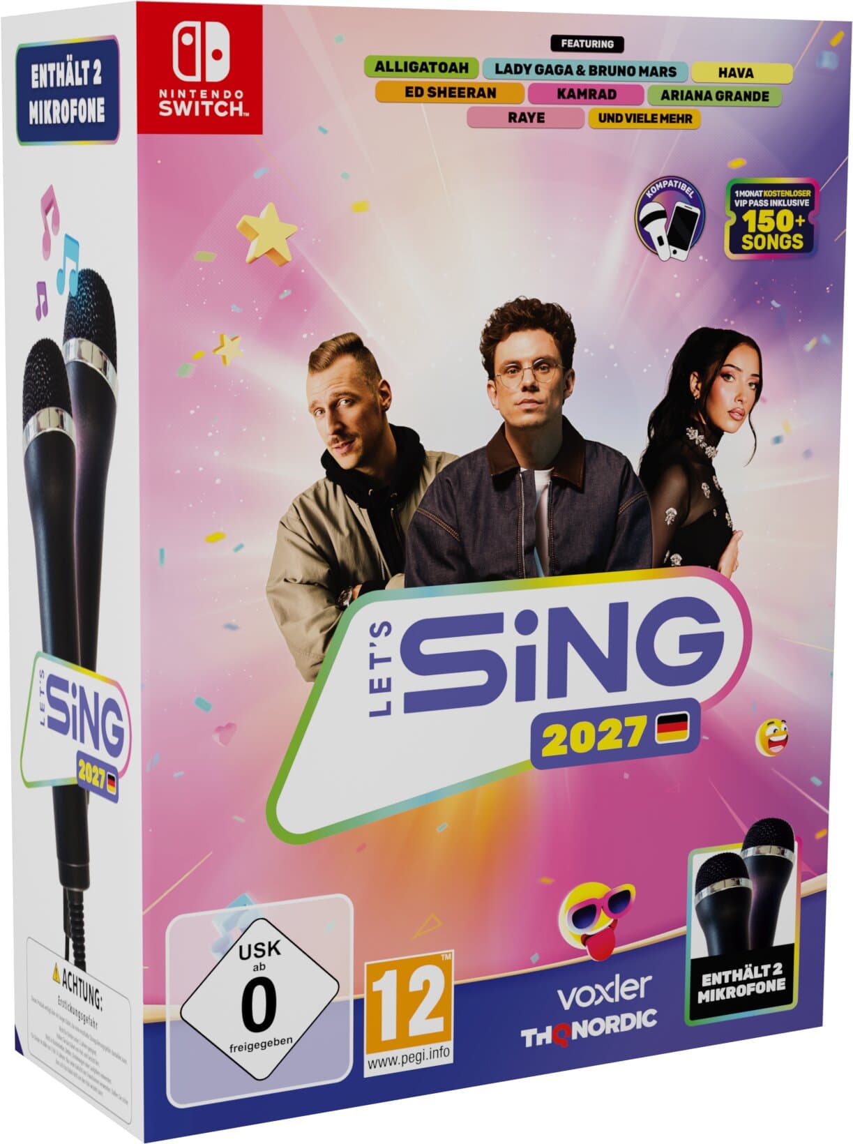 Let's Sing 2027 - Mit deutschen Hits + 2 Microfone - Nintendo Switch