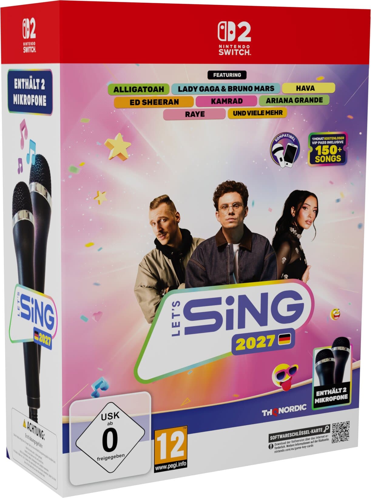 Let's Sing 2027 - Mit deutschen Hits + 2 Microfone - Nintendo Switch 2