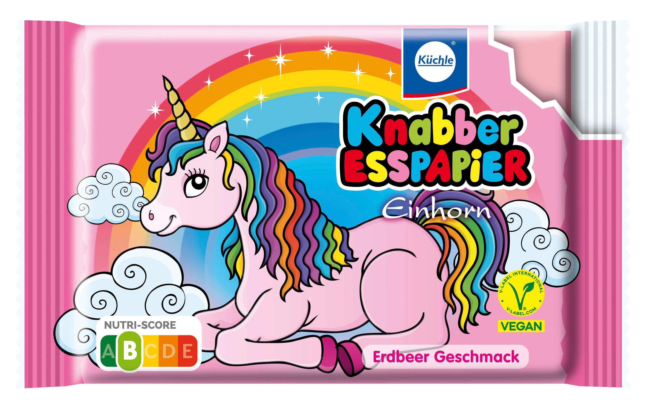 Produktbild Küchle Knabber-Esspapier Einhorn 2 von 4