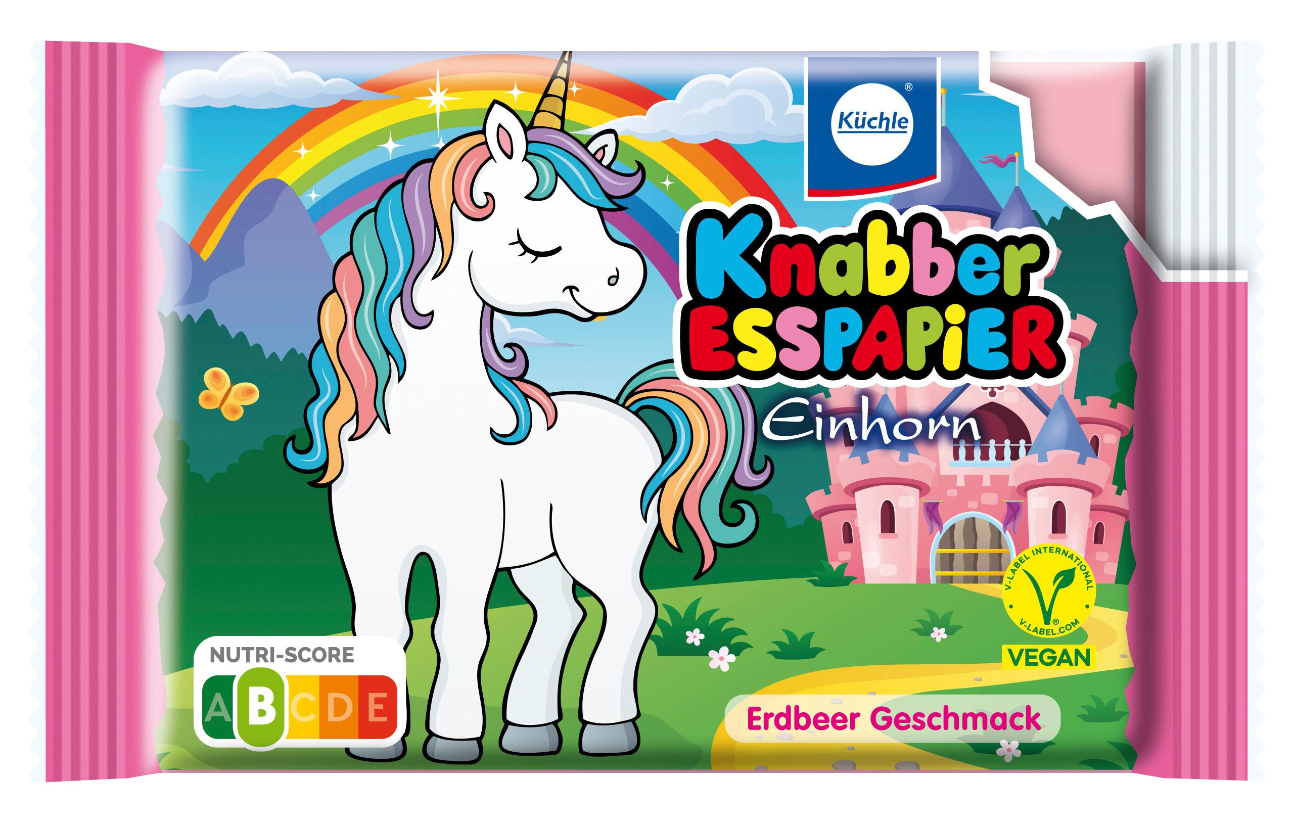 Produktbild Küchle Knabber-Esspapier Einhorn 3 von 4