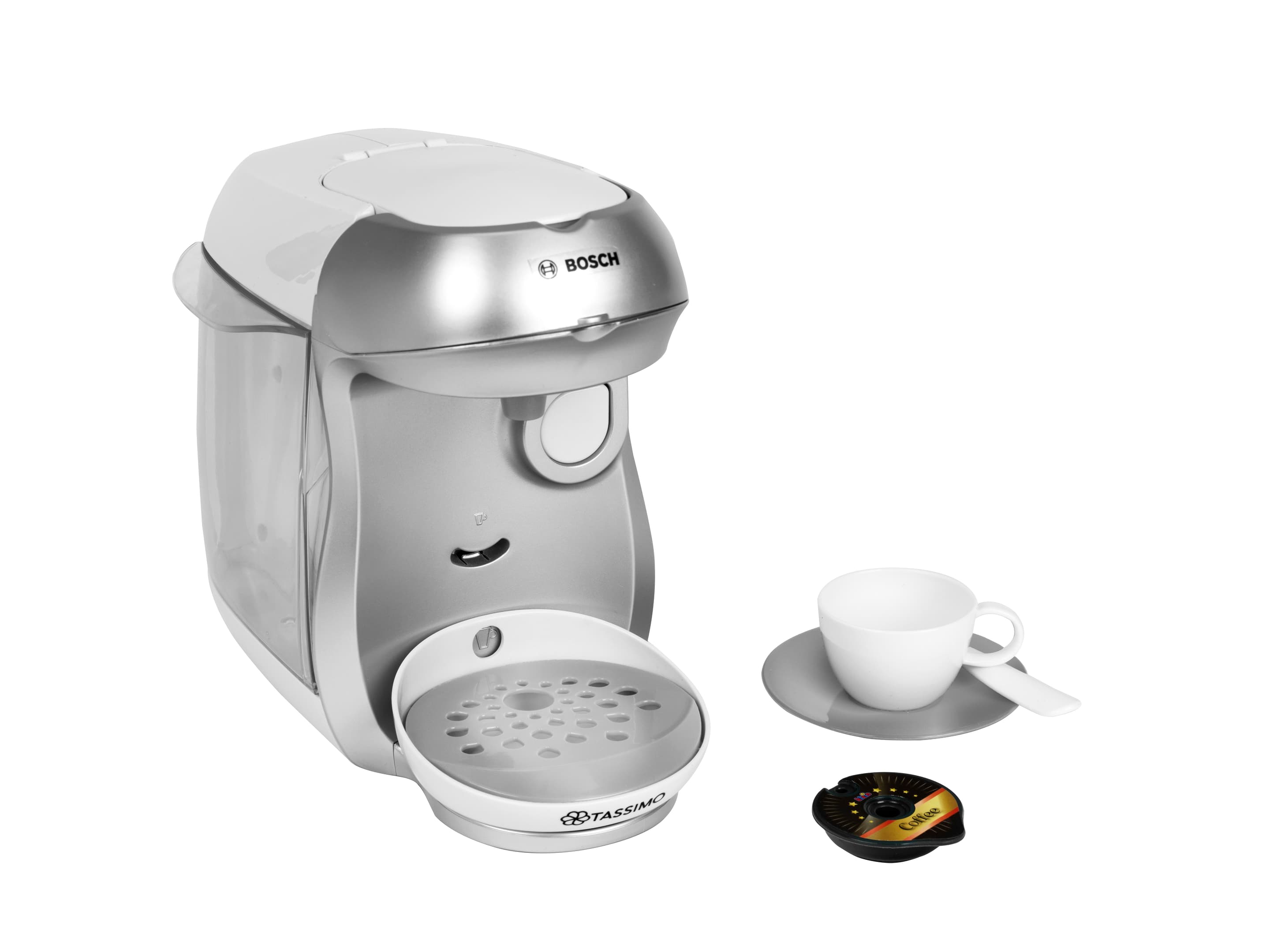 Theo Klein Bosch - Espressomaschine "Tassimo Happy", silber