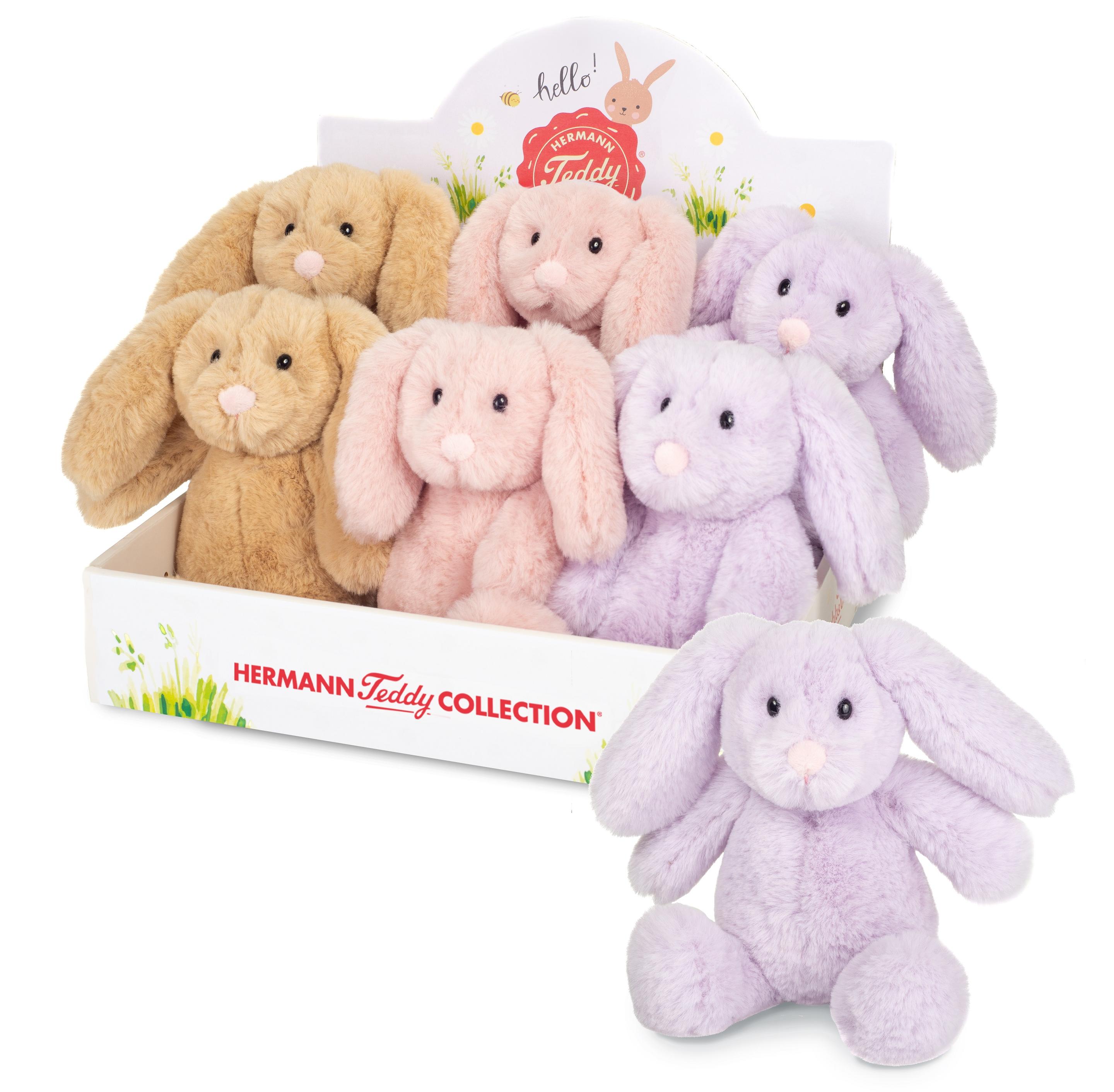Teddy-Hermann - Kuscheltier Häschen 20cm, sortiert: zufällige Farbwahl, 1 Stück