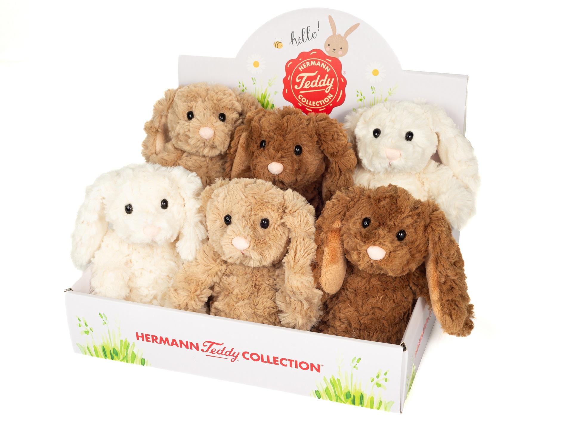 Teddy-Hermann - Kuscheltier Häschen 20cm, sortiert: zufällige Farbwahl, 1 Stück