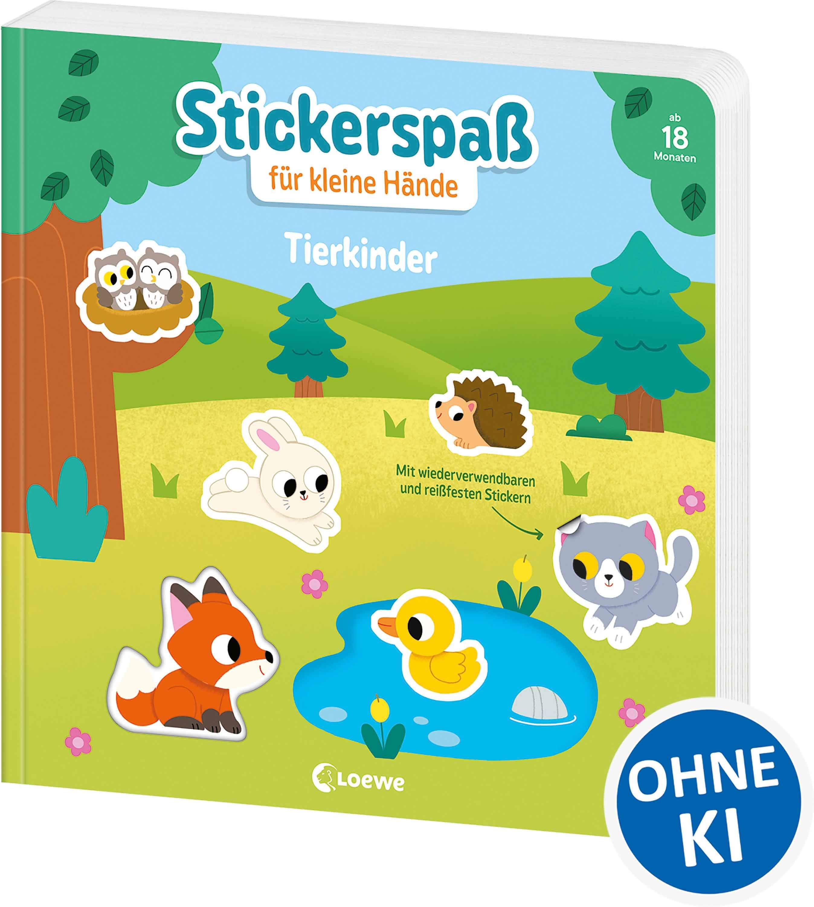 Stickerspaß für kleine Hände - Tierkinder