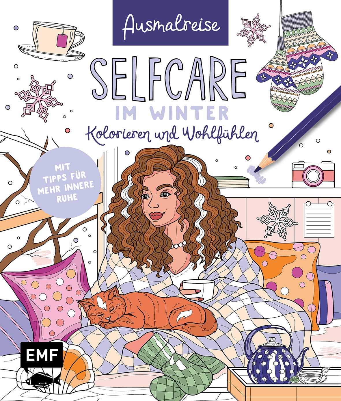 Ausmalreise Selfcare im Winter