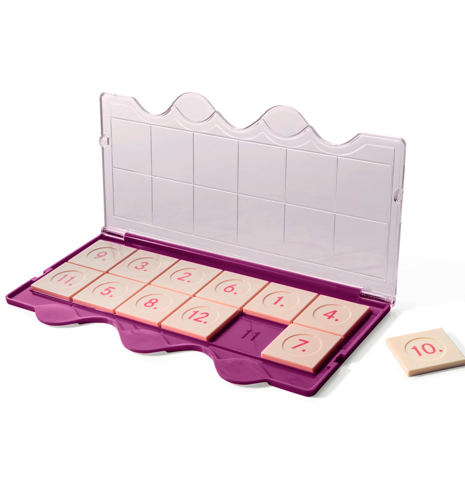 miniLÜK - Kästen / Kontrollgerät Klarsichtdeckel violett