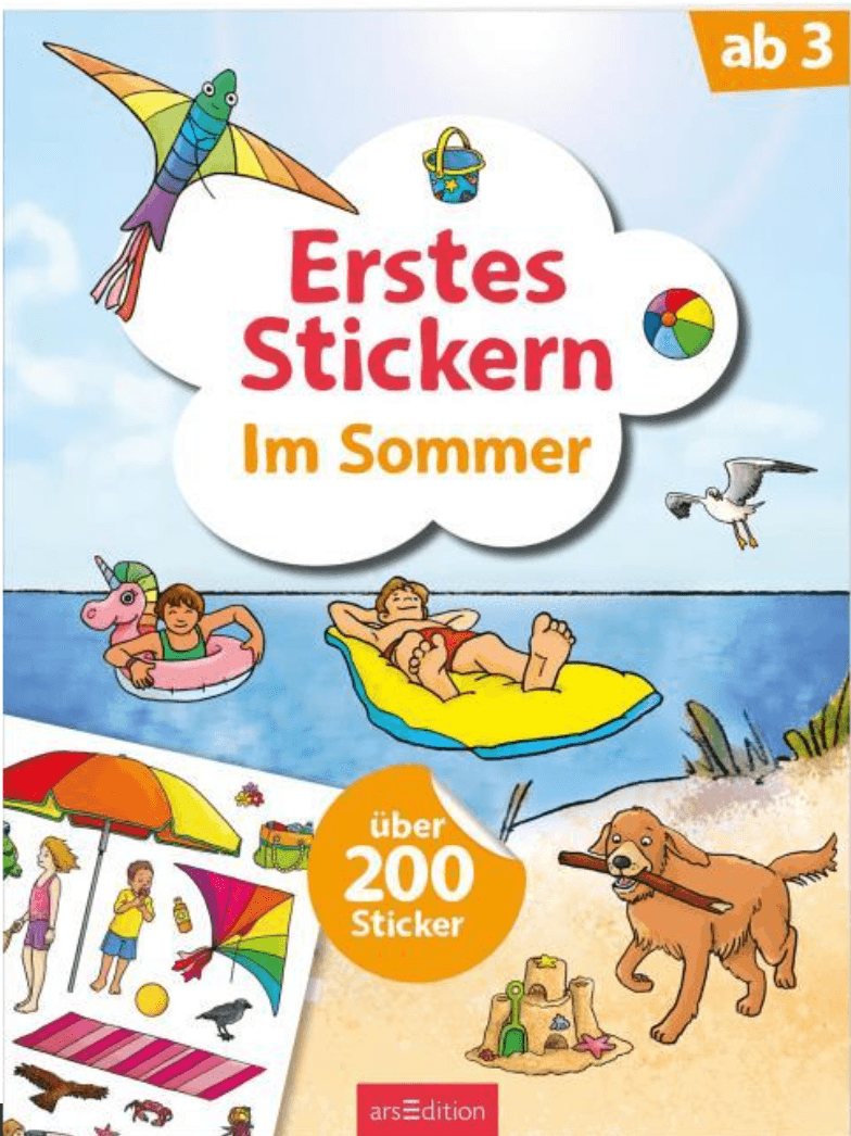 Erstes Stickern – Im Sommer
