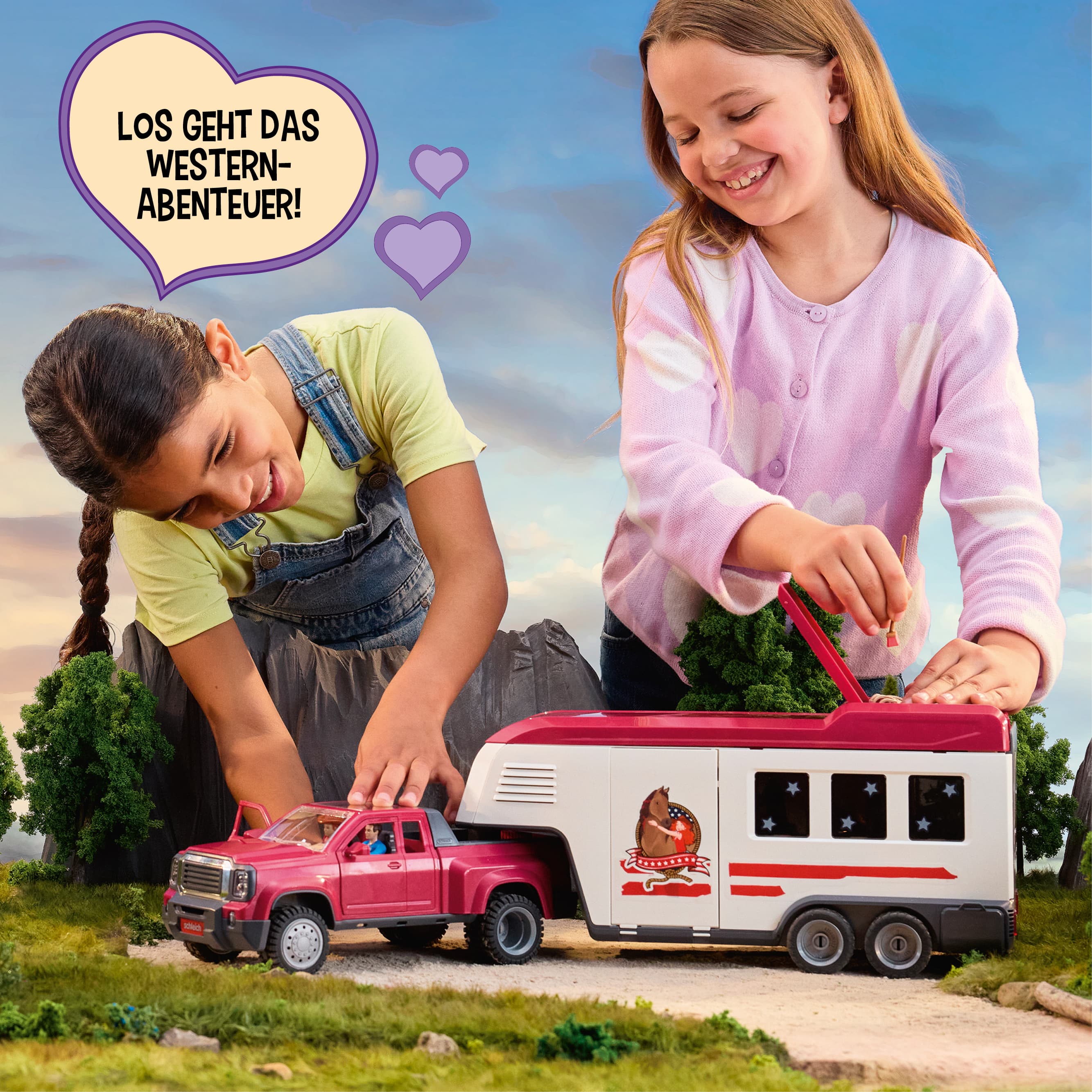 Schleich 42705 - Horse Club - Camioneta Lakeside con Colgantes