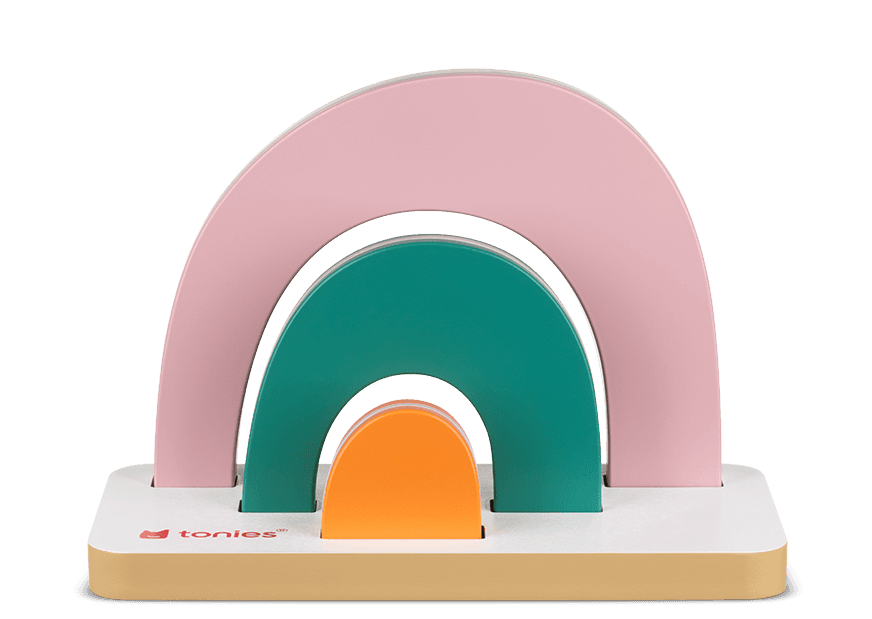 tonies - Ausrüstung - Mini Standregal – Regenbogen
