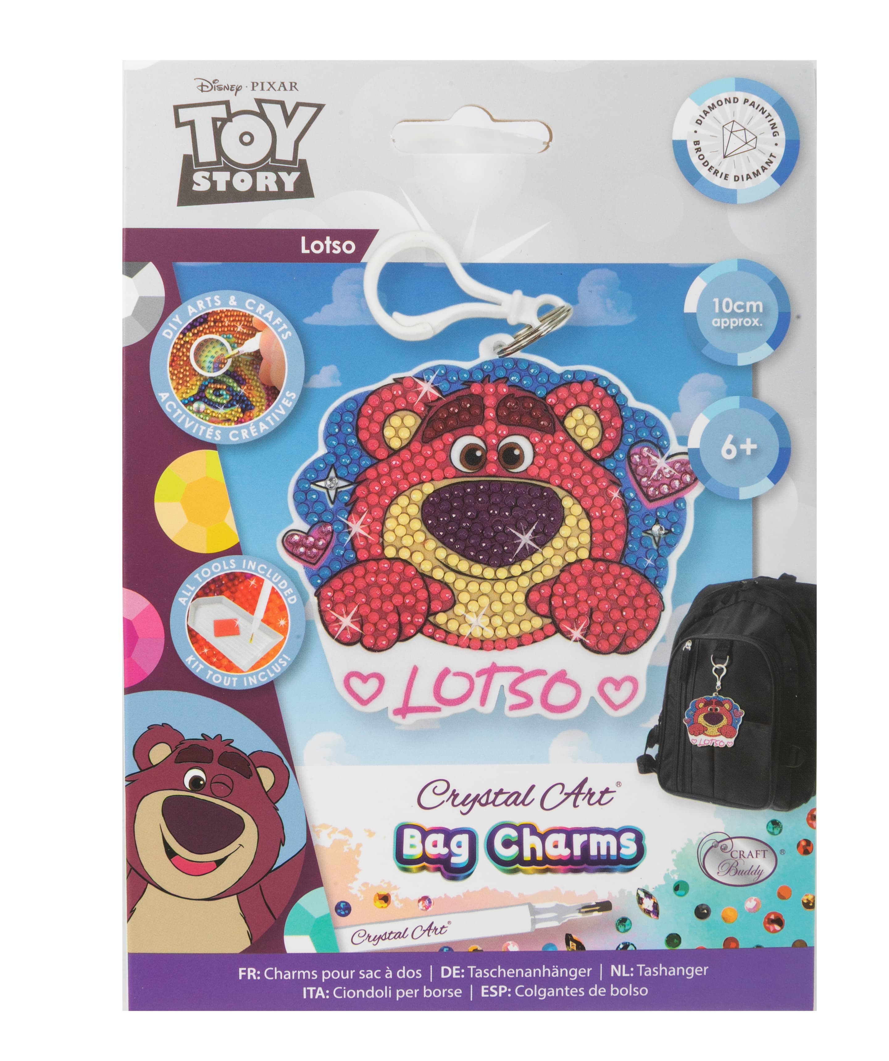 Craft Buddy - Crystal Art Diamond Painting BAG CHARM  LOTSO CABC-33DNY011