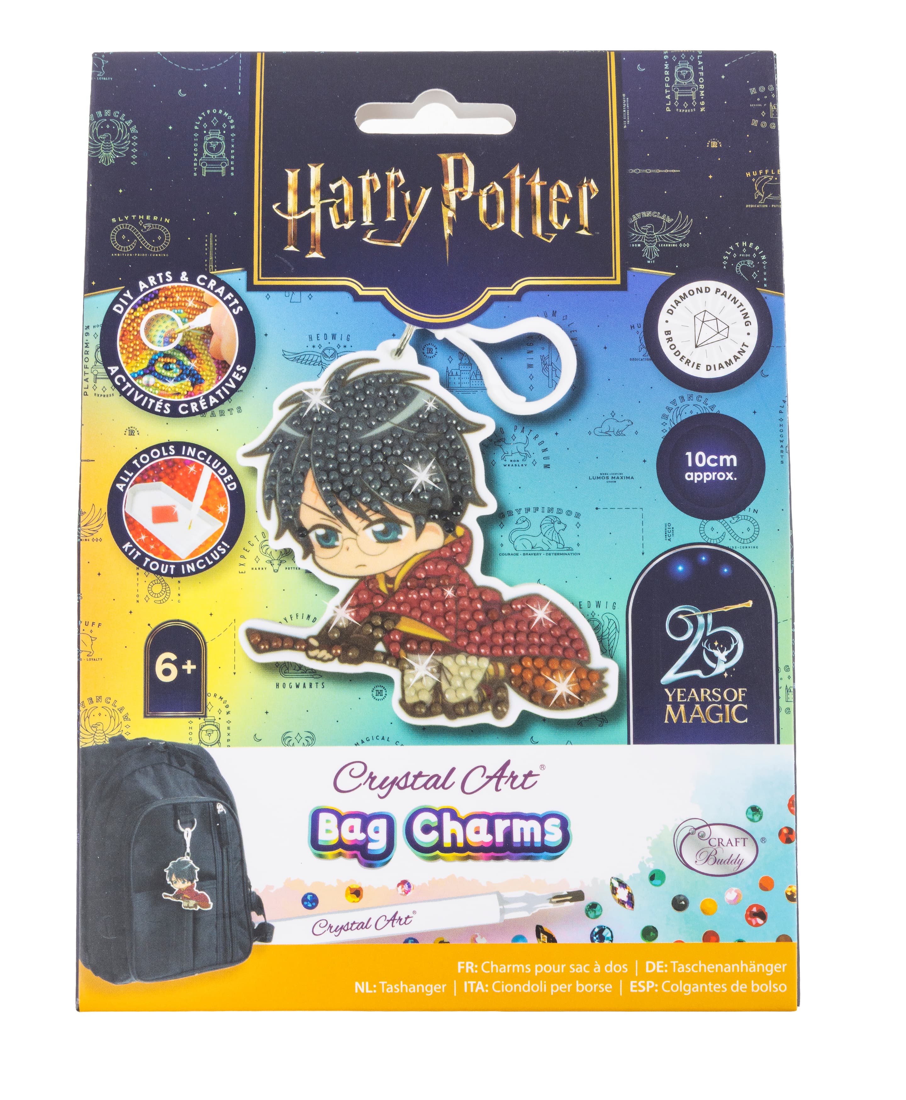 Craft Buddy - Crystal Art Diamond Painting  BAG CHARM HARRY POTT CABC-33HPS006