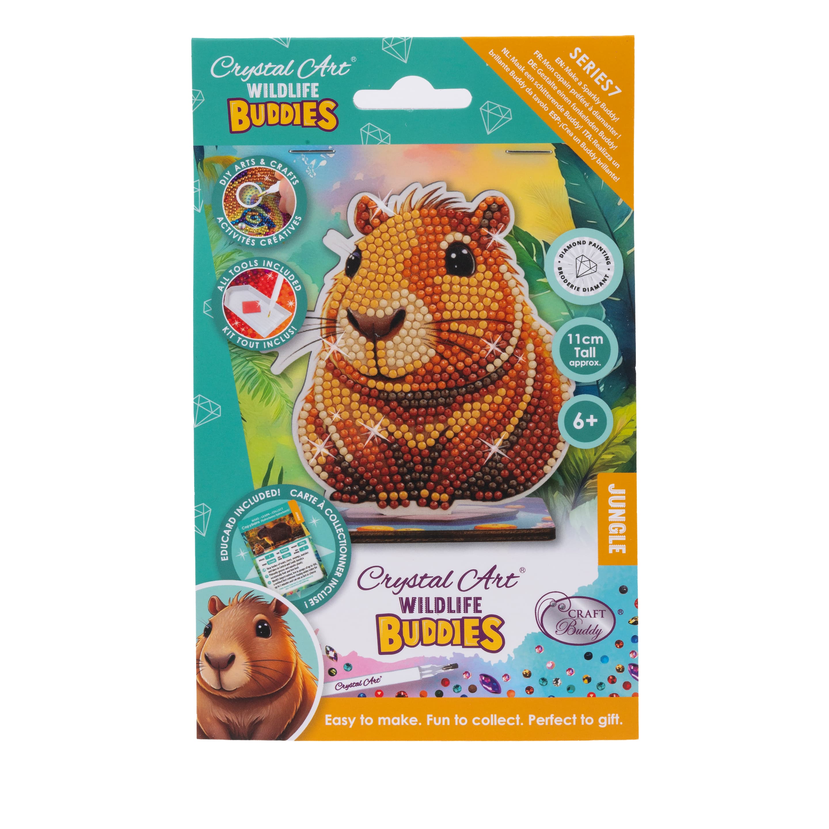 Craft Buddy - Crystal Art Diamond Painting  BUDDIES CAPYBARA CAFGR-33GEN102