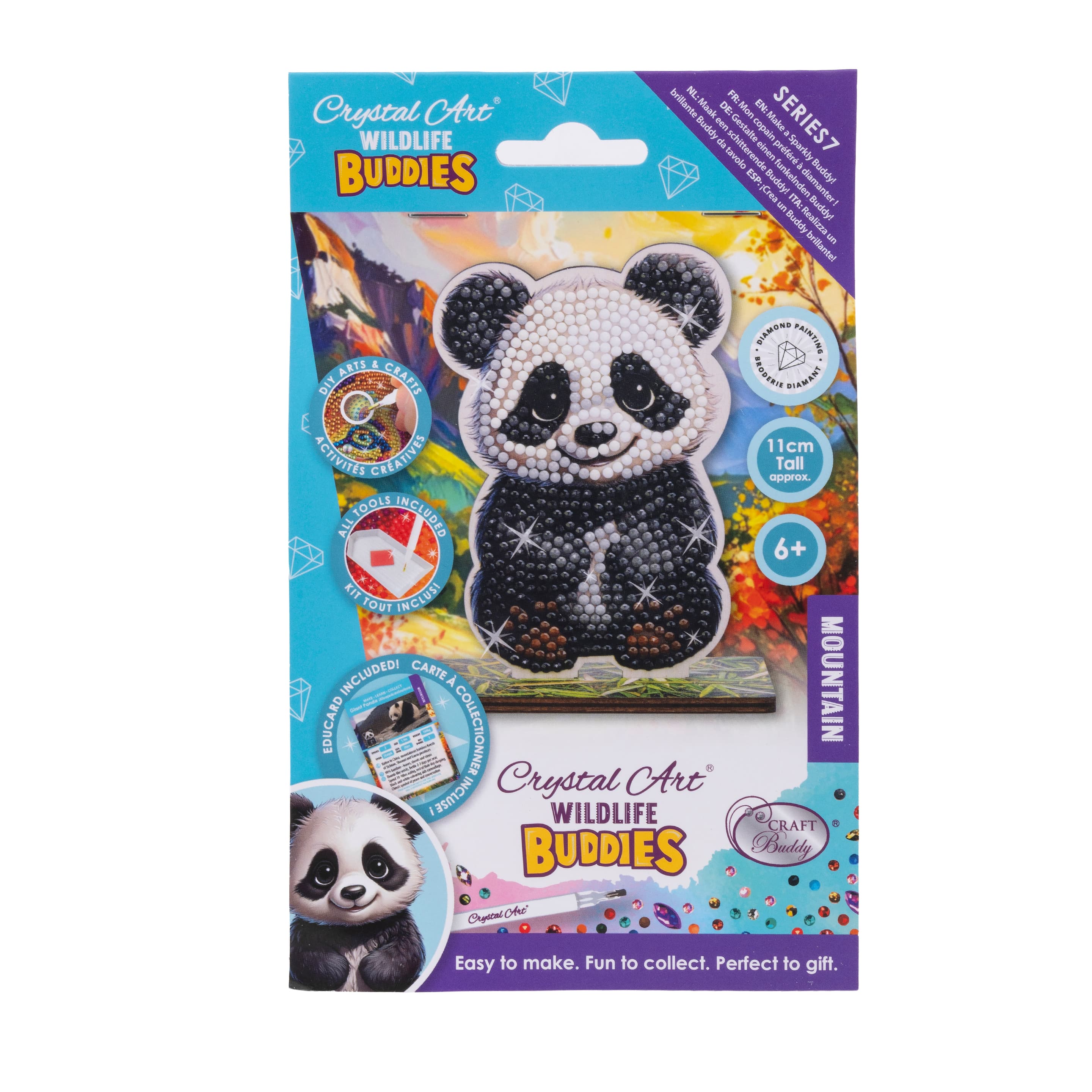 Craft Buddy - Crystal Art Diamond Painting  BUDDIES PANDA CAFGR-33GEN107