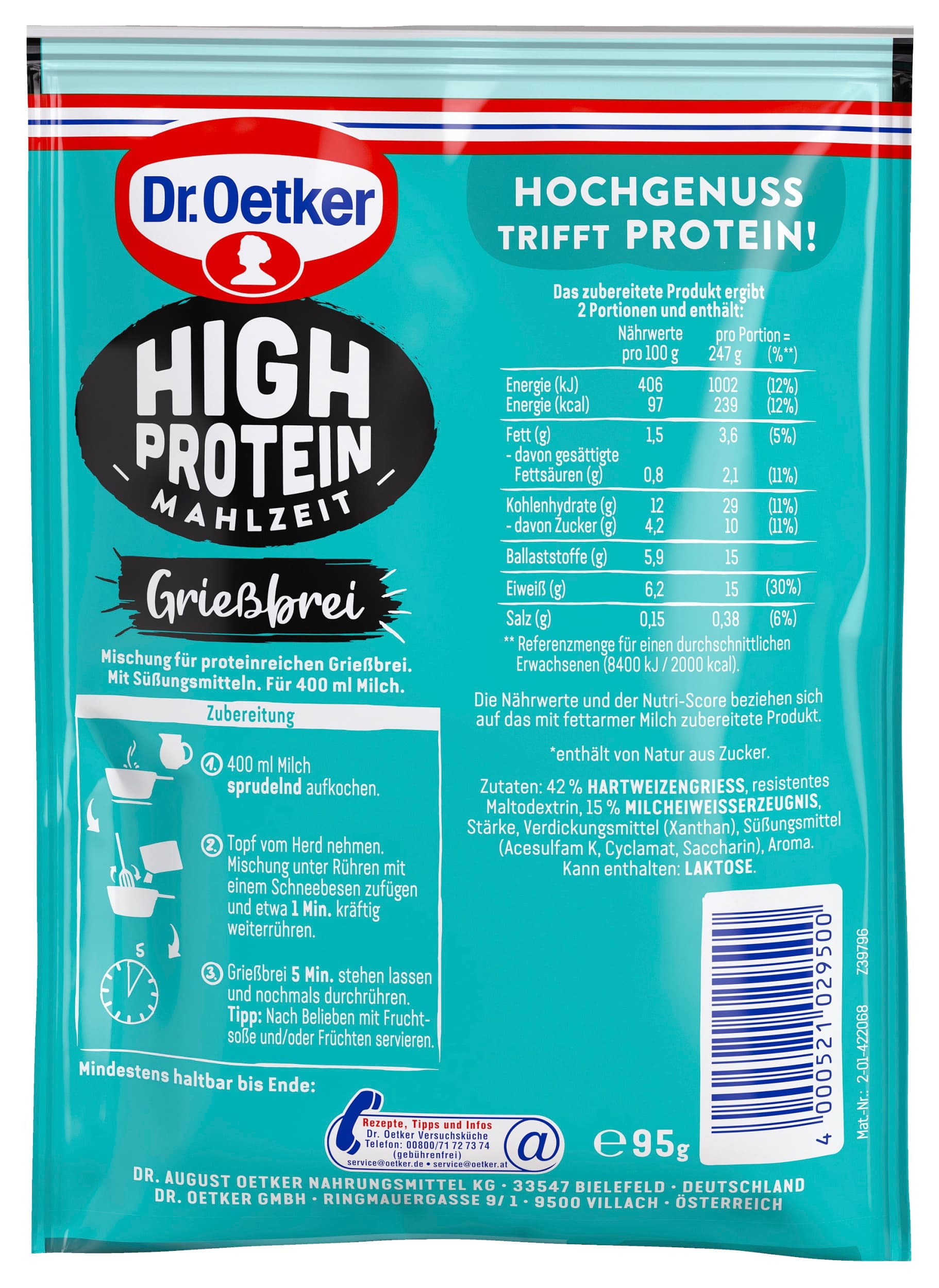 Dr.Oetker High Protein Grießbrei