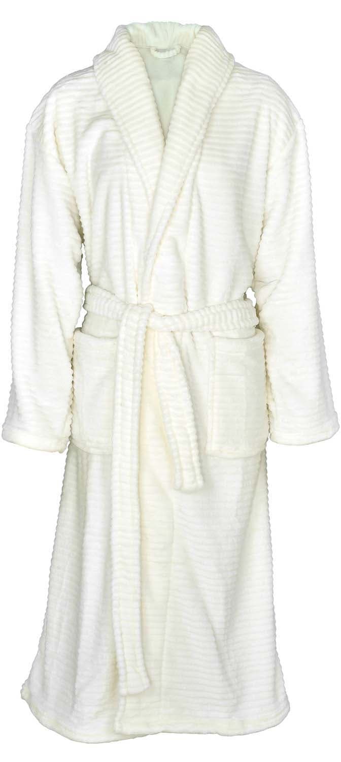 DELUXE COLLECTION Unisex Kuschelbademantel mit Schalkragen