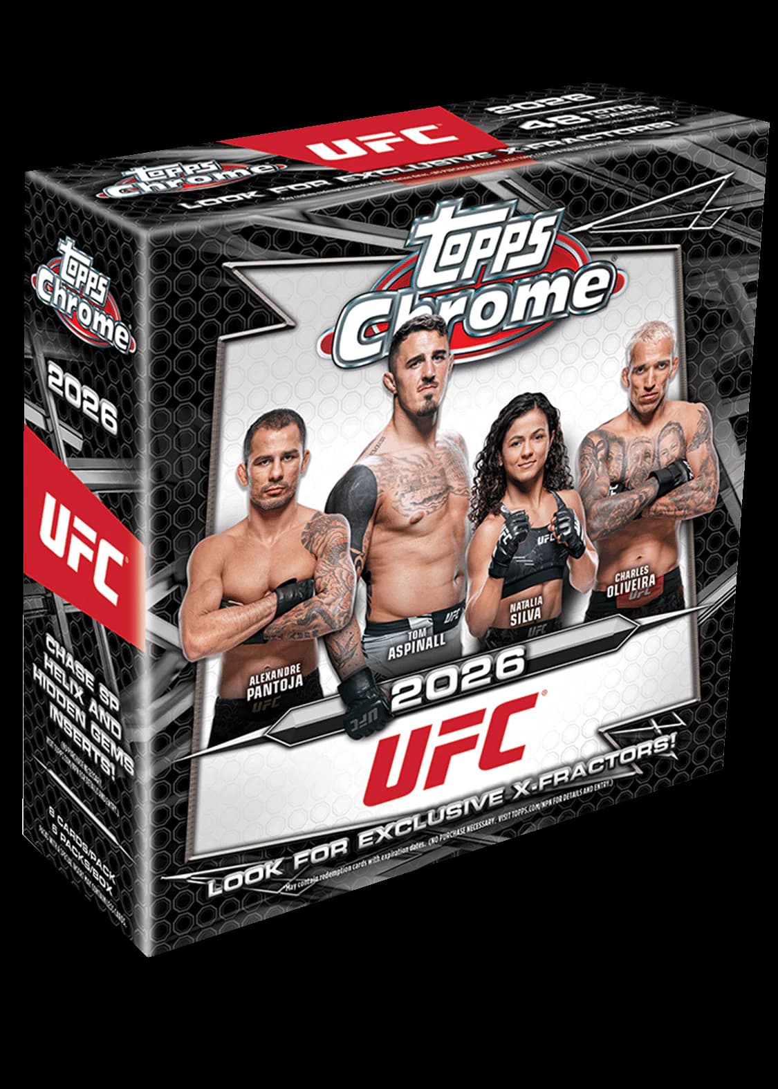 Topps 2026 Chrome UFC Mega Box – MMA Sammelkarten Box mit Stars, Rookies & exklusiven Parallels