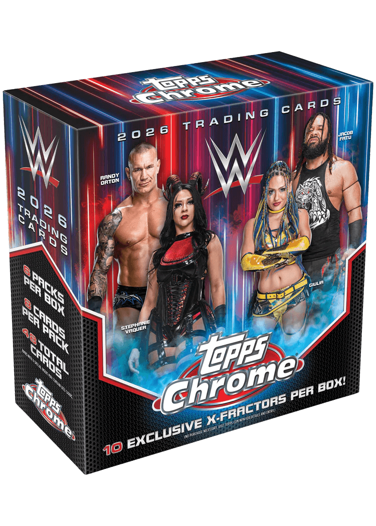Topps Chrome WWE 2026 Trading Cards Sammelkarten Box