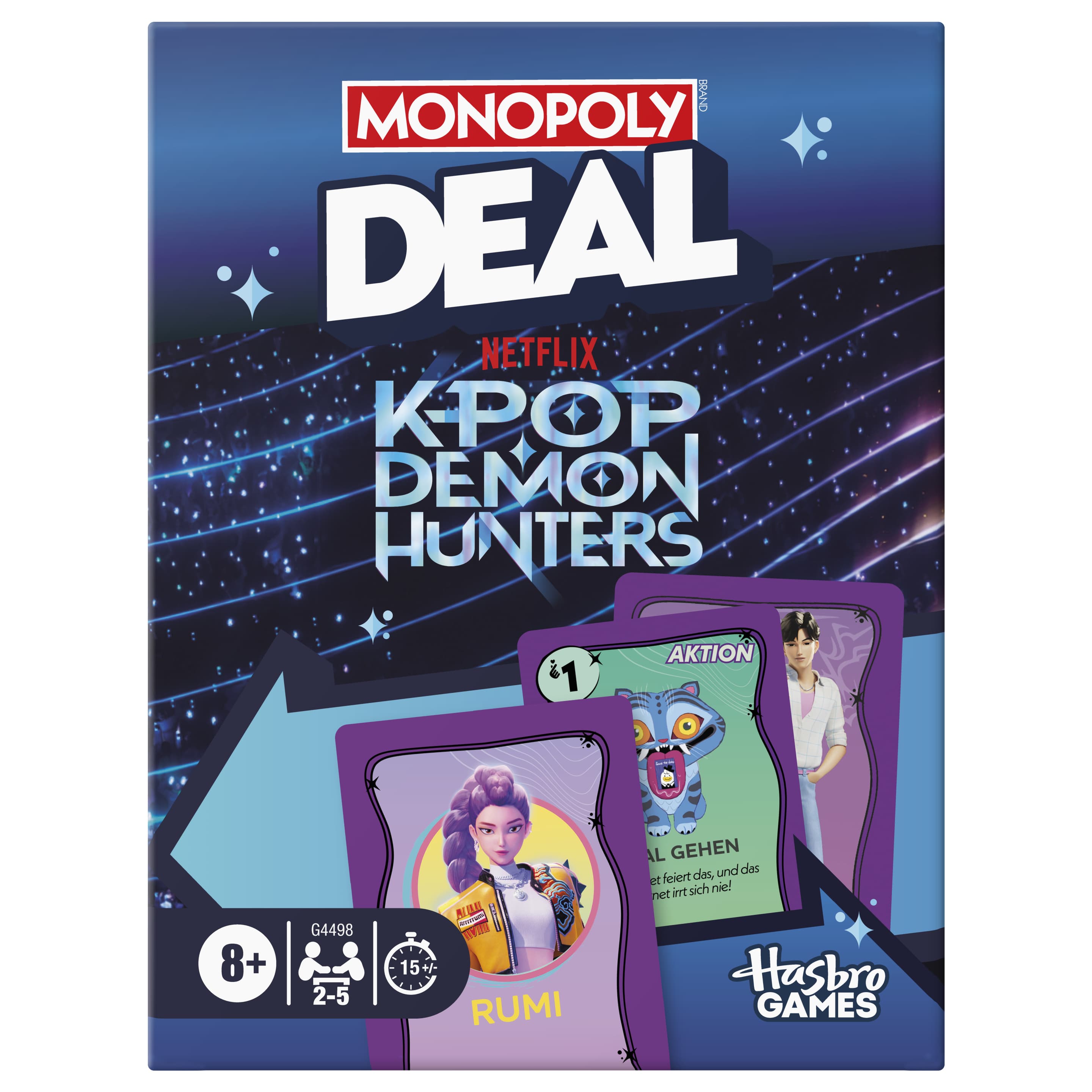 Hasbro Monopoly Deal KPop Demon Hunters Kartenspiel ab 8 Jahren