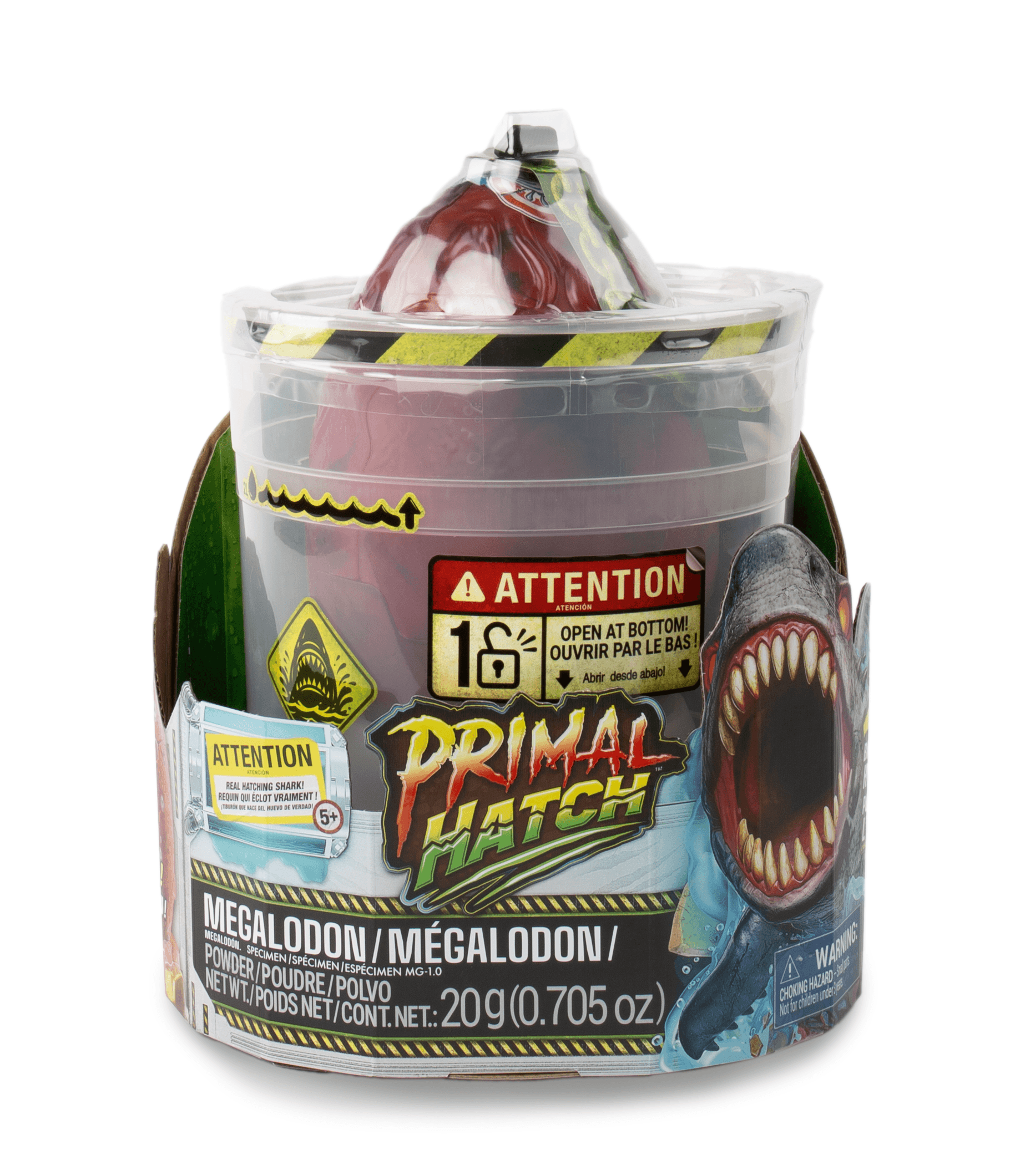 Primal Hatch – Interaktiver Megalodon Hai im Ei, über 40 Soundeffekte und Reaktionen