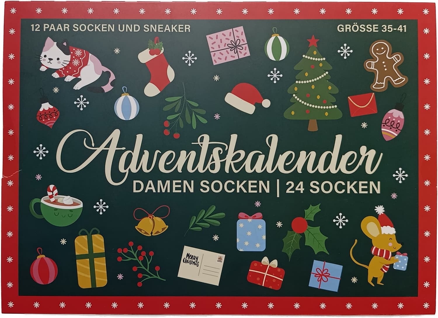 Damen Socken Adventskalender
