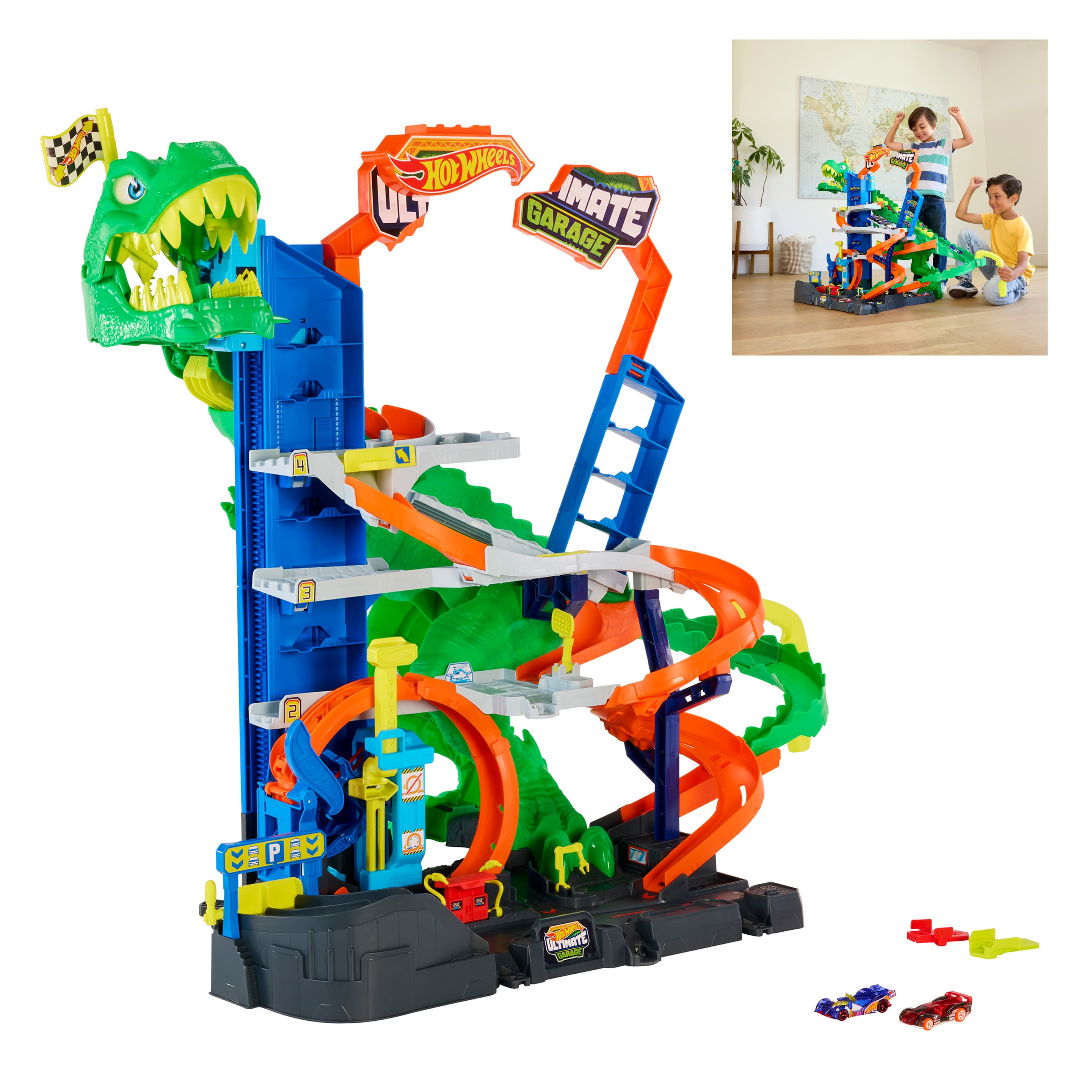 Hot Wheels City Ultimate T-Rex Garage