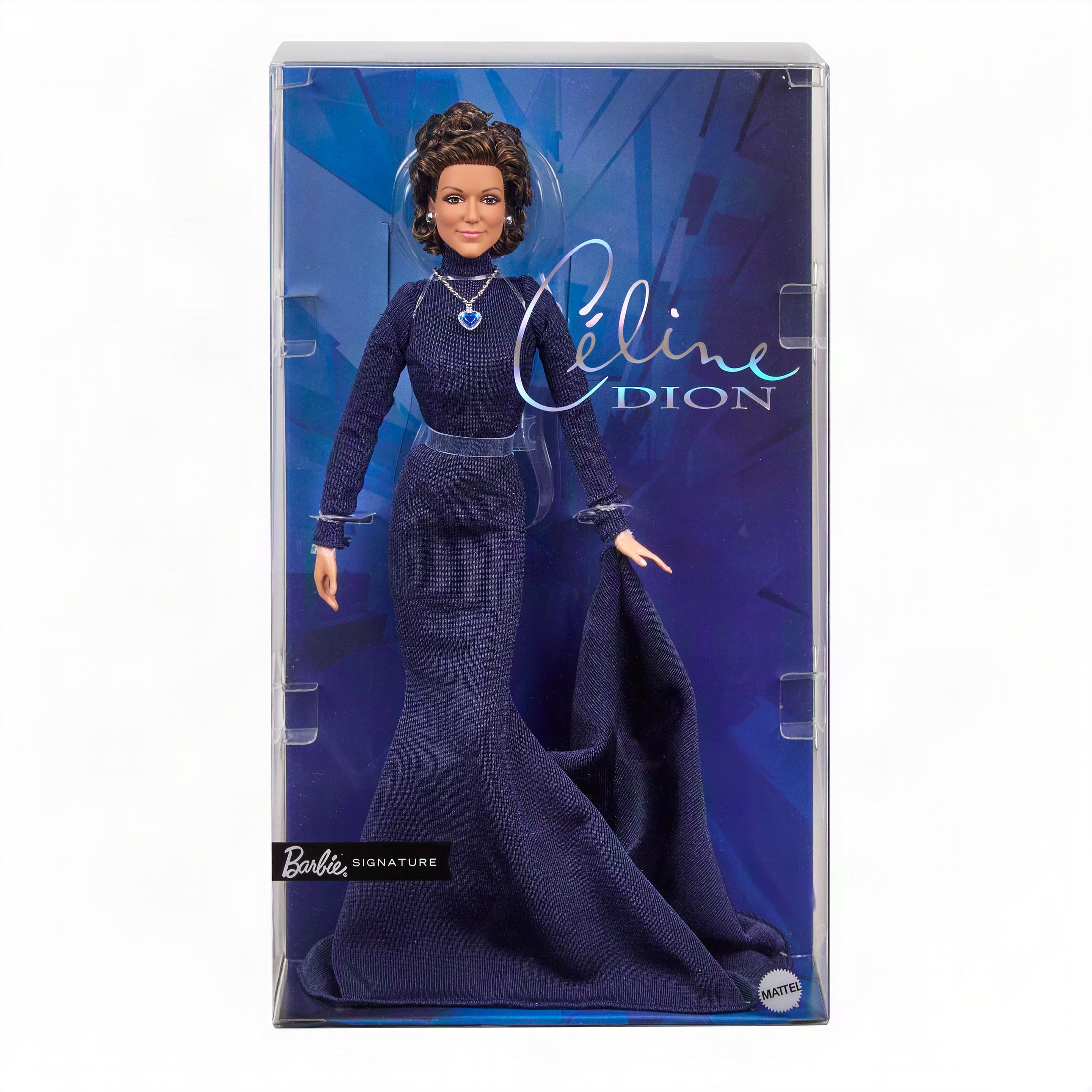 Barbie Signature Celine Dion Sammlerpuppe im ikonischen Award-Show-Kleid mit Puppenständer