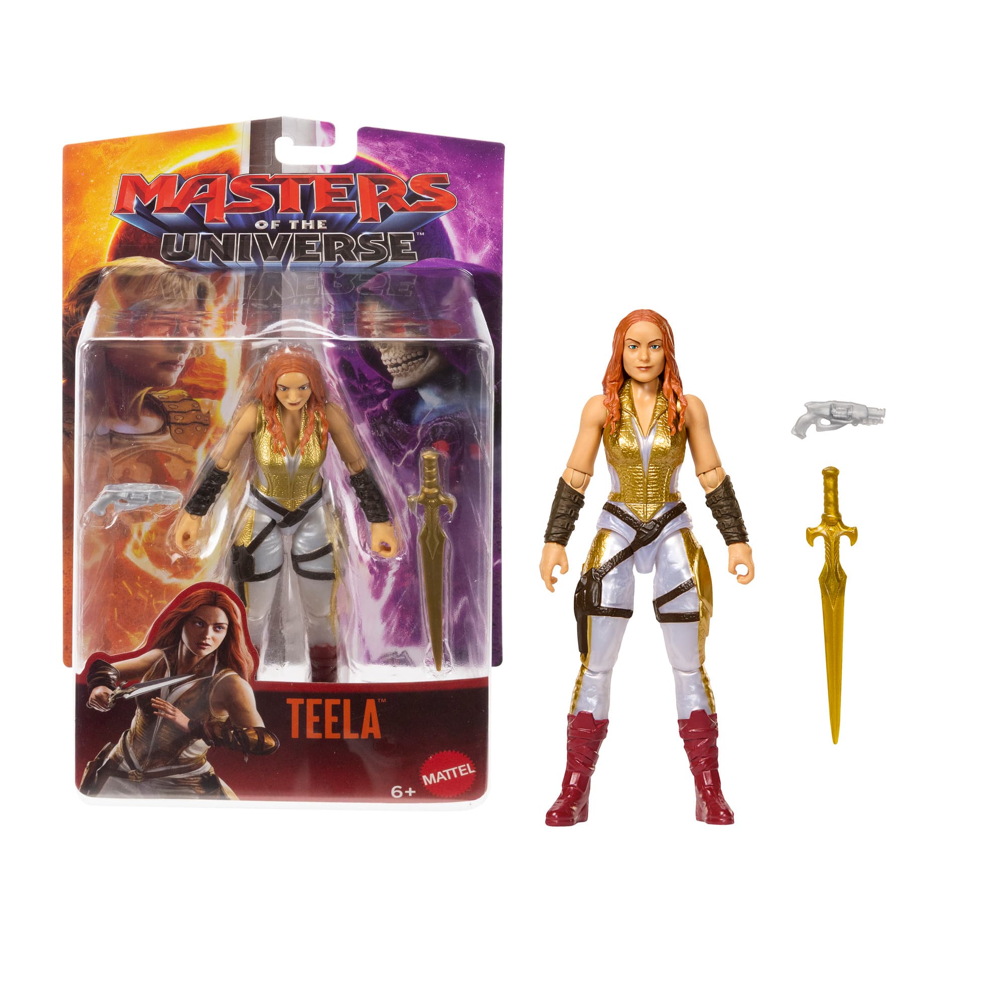 Masters of the Universe 2026 Film-Actionfigur-Spielzeug Teela, ca. 14 cm groß, originalgetreu zum Aussehen von Camila Mendes